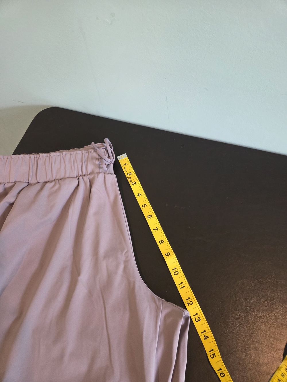 32 Degrees Cool Women's Stretch Woven Crop Wide Leg Drawstring Pant Mauve Size M - Picture 6 of 11